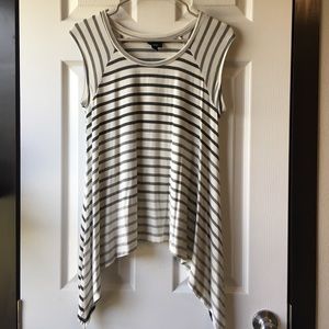 🎈LAST CALL! Striped Sharkbite Tank Shirt🎈